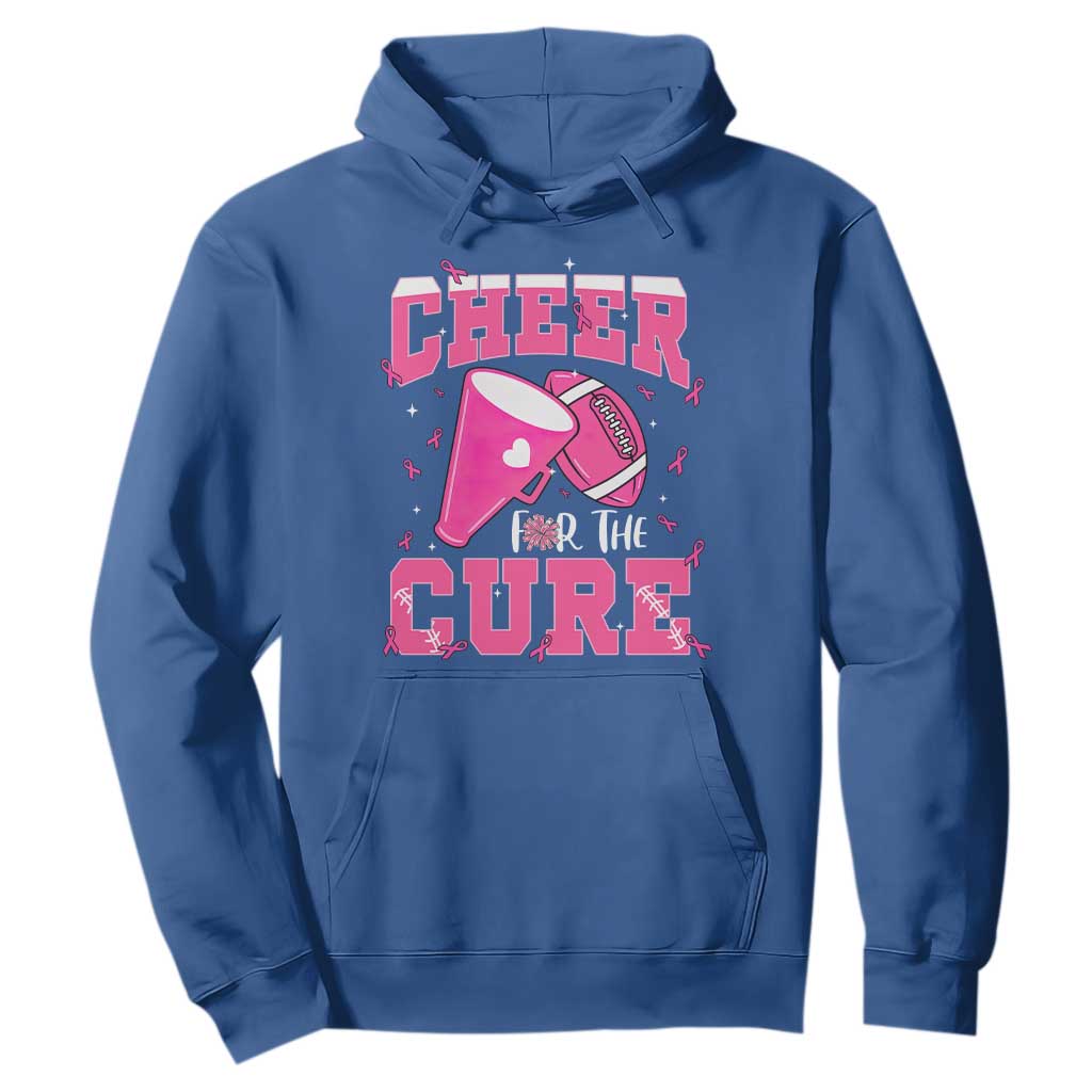 Breast Cancer Awareness Hoodie Funny Cheer For The Cure Gift TS12 Royal Blue Print Your Wear