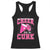 Breast Cancer Awareness Racerback Tank Top Funny Cheer For The Cure Gift TS12 Black Print Your Wear