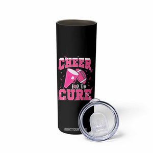 Breast Cancer Awareness Skinny Tumbler Funny Cheer For The Cure Gift TS12 Print Your Wear