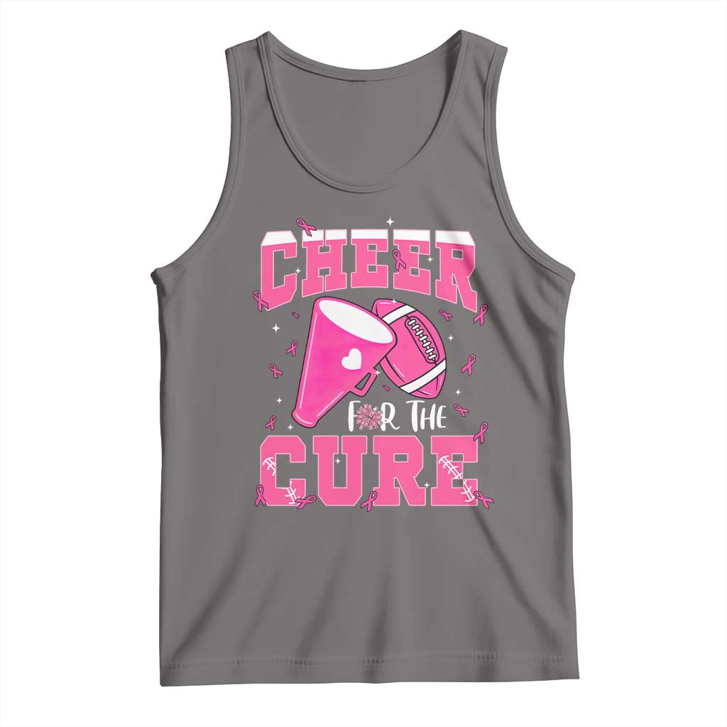 Breast Cancer Awareness Tank Top Funny Cheer For The Cure Gift TS12 Deep Heather Print Your Wear