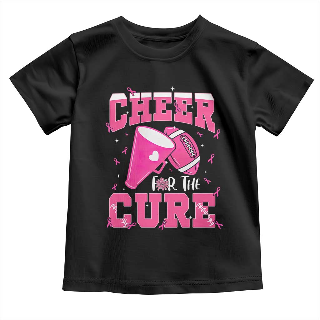 Breast Cancer Awareness Toddler T Shirt Funny Cheer For The Cure Gift TS12 Black Print Your Wear