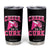 Breast Cancer Awareness Tumbler Cup Funny Cheer For The Cure Gift TS12 Black Print Your Wear