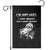 Lazy Raccoon Garden Flag Funny I Am Not Lazy I Just Really Enjoy Doing Nothing TS12 Black Print Your Wear