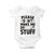 Please Do Not Make Me Do Stuff Baby Onesie Funny Lazy Girl - Print Your Wear