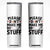 Please Do Not Make Me Do Stuff Skinny Tumbler Funny Lazy Girl TS12 White Print Your Wear