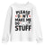 Please Do Not Make Me Do Stuff Youth Sweatshirt Funny Lazy Girl - Print Your Wear