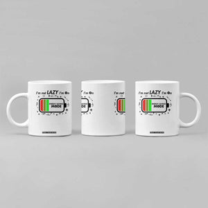 Funny Sarcastic Saying Coffee Mug I Am On Energy Saving Mode TS12 Print Your Wear