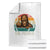Bigfoot Lover Throw Blanket Funny Ew People Retro Sunset Design TS12 White Print Your Wear