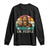 Bigfoot Lover Long Sleeve Shirt Funny Ew People Retro Sunset Design TS12 Black Print Your Wear