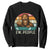 Bigfoot Lover Sweatshirt Funny Ew People Retro Sunset Design TS12 Black Print Your Wear