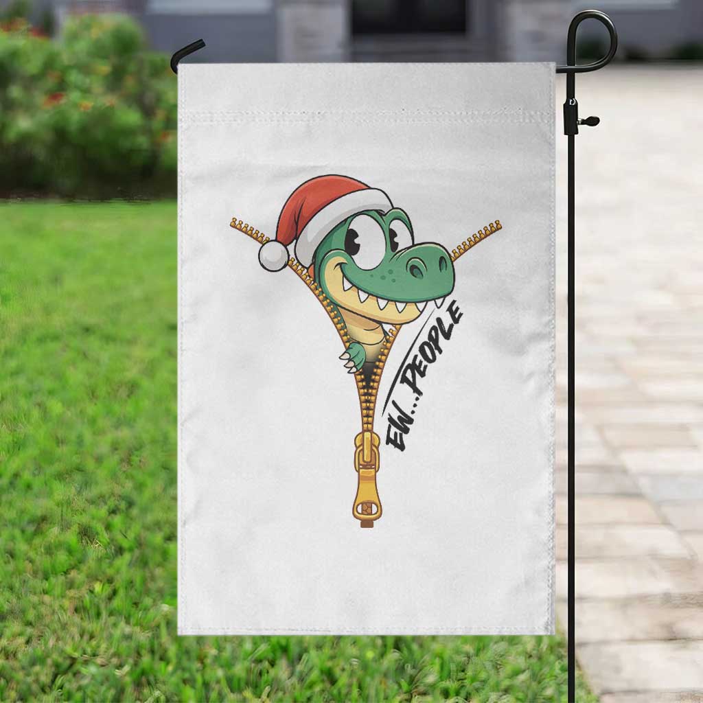 Funny Christmas Dinosaur Garden Flag Ew People Xmas Gift TS12 Print Your Wear