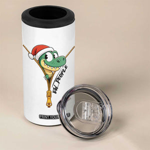 Funny Christmas Dinosaur 4 in 1 Can Cooler Tumbler Ew People Xmas Gift TS12 Print Your Wear