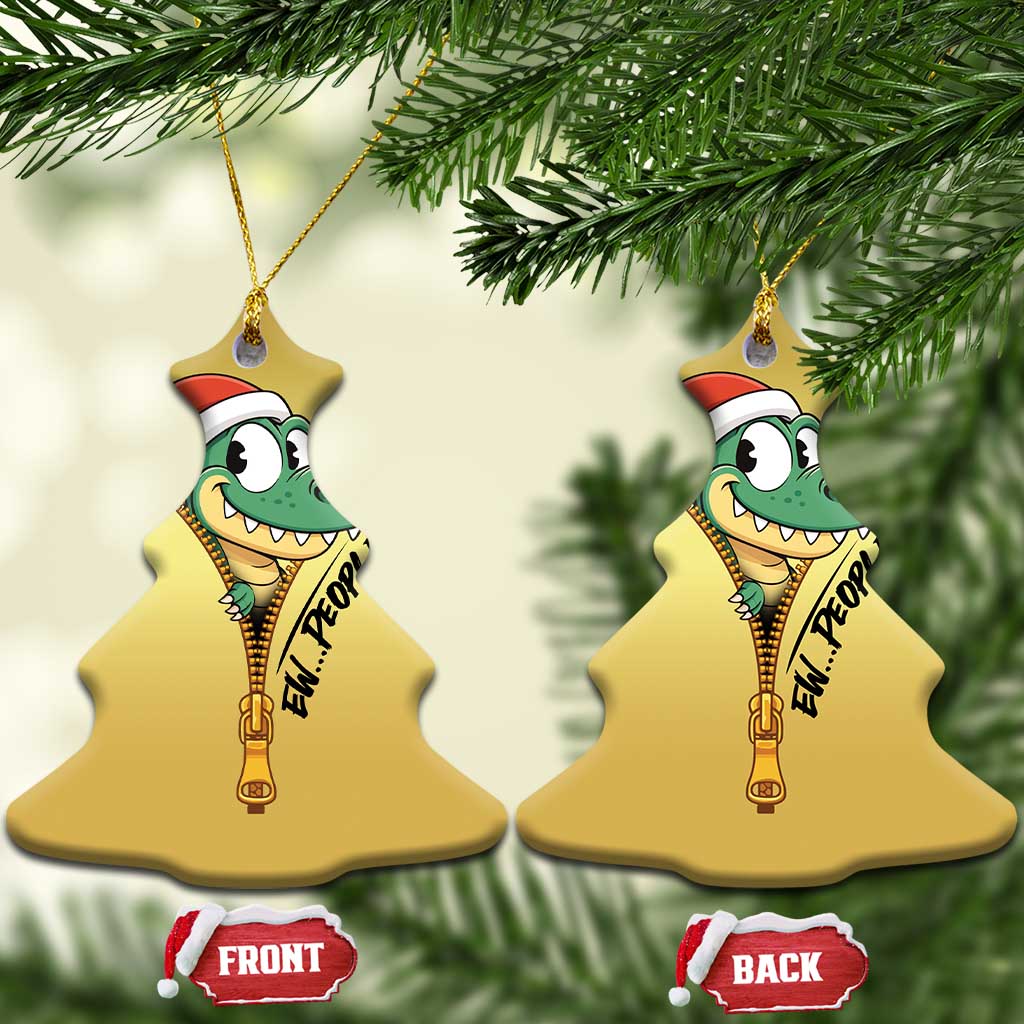 Funny Xmas Dinosaur Christmas Ornament Ew People Xmas Gift TS12 Christmas Tree Gold Print Your Wear