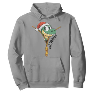 Funny Christmas Dinosaur Hoodie Ew People Xmas Gift TS12 Sport Gray Print Your Wear
