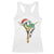 Funny Christmas Dinosaur Racerback Tank Top Ew People Xmas Gift - Print Your Wear