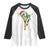Funny Christmas Dinosaur Raglan Shirt Ew People Xmas Gift - Print Your Wear