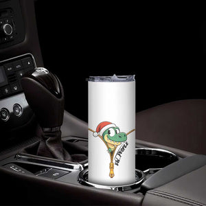 Funny Christmas Dinosaur Skinny Tumbler Ew People Xmas Gift TS12 Print Your Wear