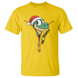 Funny Christmas Dinosaur T Shirt Ew People Xmas Gift TS12 Daisy Print Your Wear