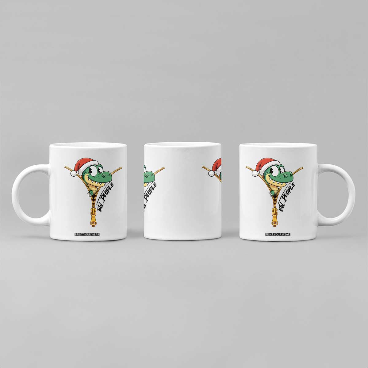 Funny Christmas Dinosaur Coffee Mug Ew People Xmas Gift TS12 Print Your Wear