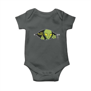 Funny Alien Baby Onesie Ew People Hater Quote TS12 Dark Heather Print Your Wear