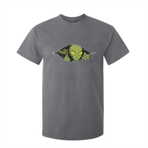 Funny Alien T Shirt For Kid Ew People Hater Quote TS12 Charcoal Print Your Wear