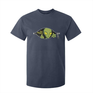 Funny Alien T Shirt For Kid Ew People Hater Quote TS12 Navy Print Your Wear