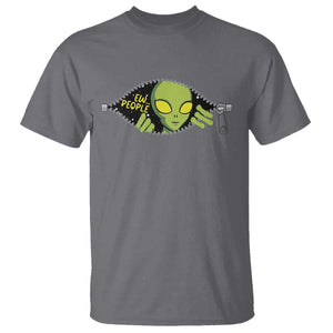Funny Alien T Shirt Ew People Hater Quote TS12 Charcoal Print Your Wear