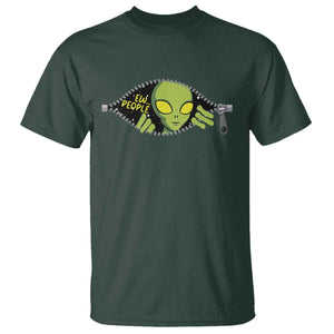 Funny Alien T Shirt Ew People Hater Quote TS12 Dark Forest Green Print Your Wear