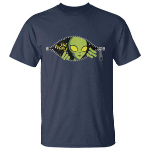 Funny Alien T Shirt Ew People Hater Quote TS12 Navy Print Your Wear