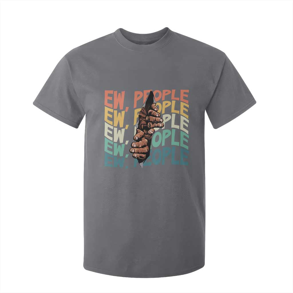 Ew People Hater T Shirt For Kid Funny Bigfoot Sarcastic Quote TS12 Charcoal Print Your Wear