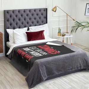Zombies Eat Brains Dont Worry You Are Safe Throw Blanket Funny Zombie Joke