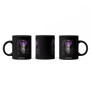Mystical Ghost Girl Halloween Coffee Mug Gothic Purple Moon Haunted Castle Art TS12 Print Your Wear