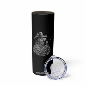 Funny Cowboy Hoatzin Skinny Tumbler Blowing Dandelion Western Bird Gift TS12 Print Your Wear