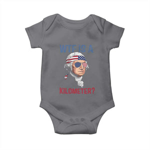 WTF is A Kilometer Baby Onesie Funny 4th of July Founding Father
