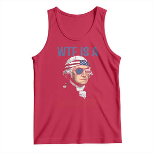 WTF is A Kilometer Tank Top Funny 4th of July Founding Father