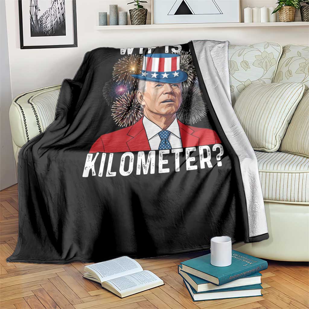 WTF is A Kilometer Throw Blanket Funny 4th of July