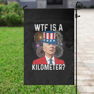 WTF is A Kilometer Garden Flag Funny 4th of July