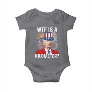 WTF is A Kilometer Baby Onesie Funny 4th of July