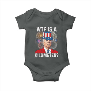 WTF is A Kilometer Baby Onesie Funny 4th of July