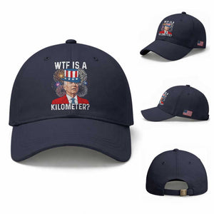 WTF is A Kilometer Baseball Cap Funny 4th of July
