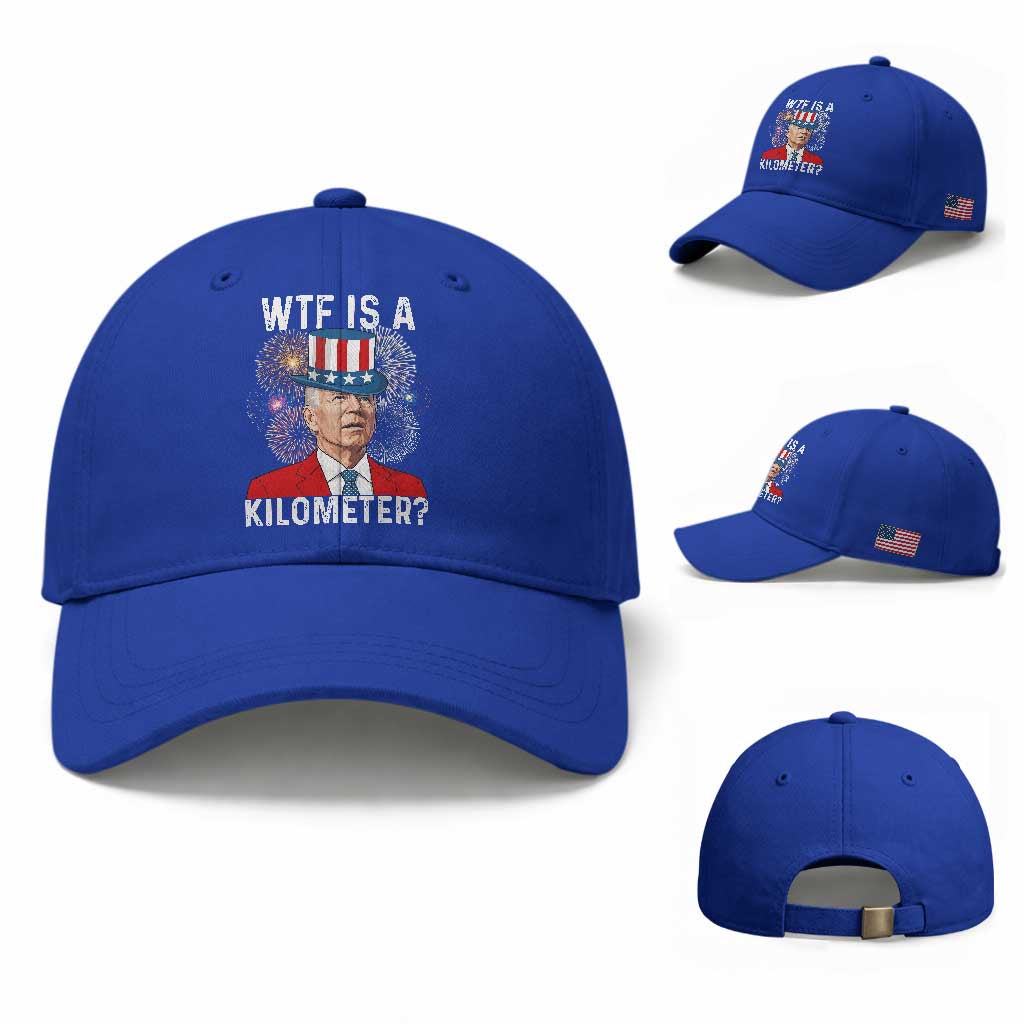 WTF is A Kilometer Baseball Cap Funny 4th of July