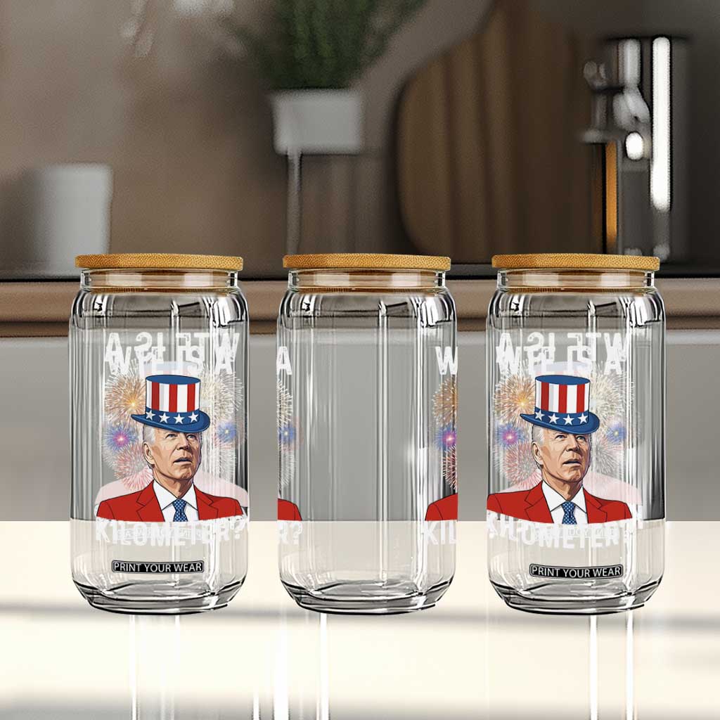 WTF is A Kilometer Glass Can Funny 4th of July