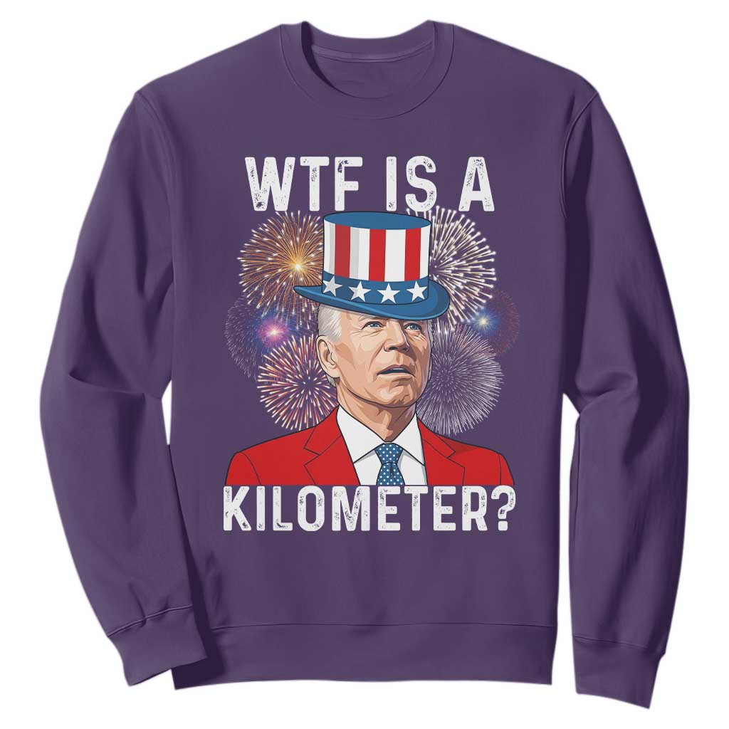 WTF is A Kilometer Sweatshirt Funny 4th of July