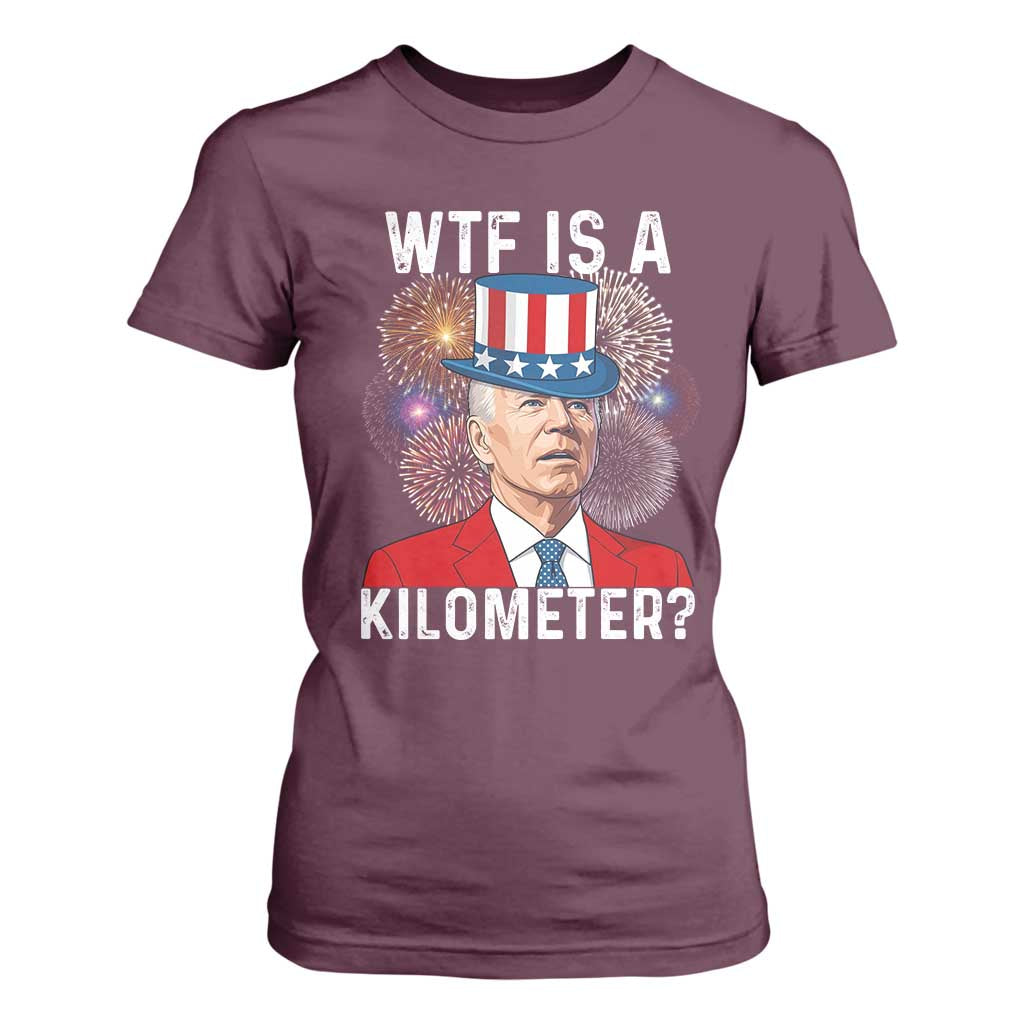 WTF is A Kilometer T Shirt For Women Funny 4th of July