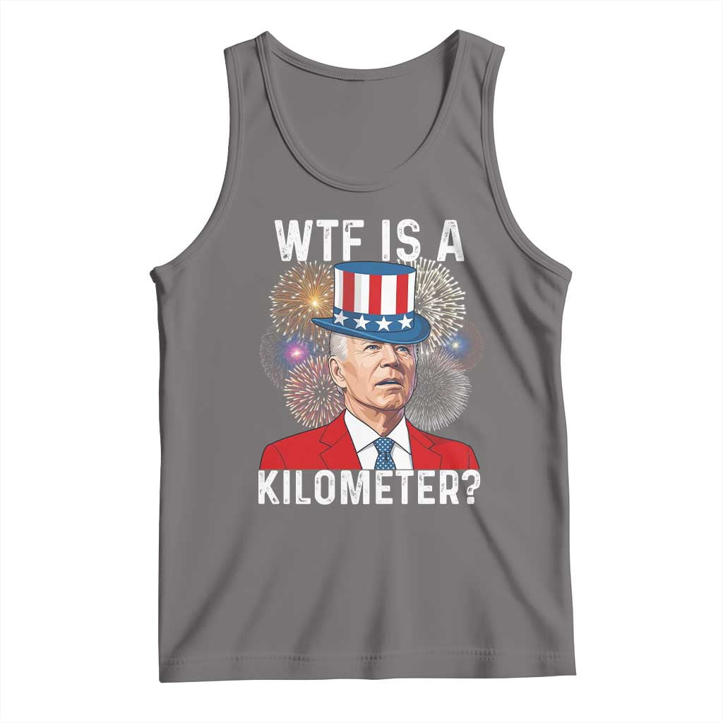 WTF is A Kilometer Tank Top Funny 4th of July