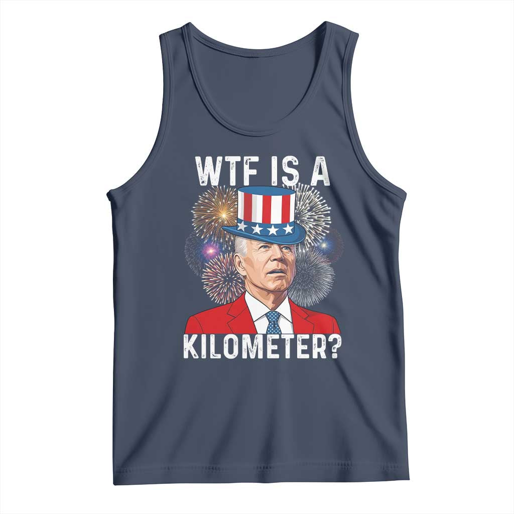 WTF is A Kilometer Tank Top Funny 4th of July
