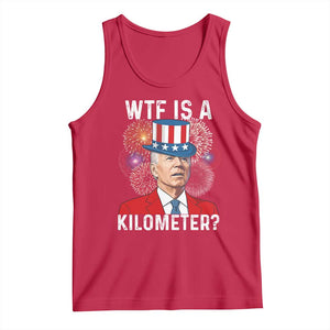 WTF is A Kilometer Tank Top Funny 4th of July