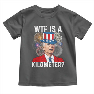 WTF is A Kilometer Toddler T Shirt Funny 4th of July