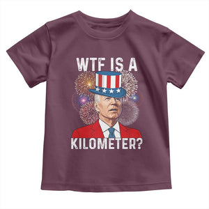 WTF is A Kilometer Toddler T Shirt Funny 4th of July