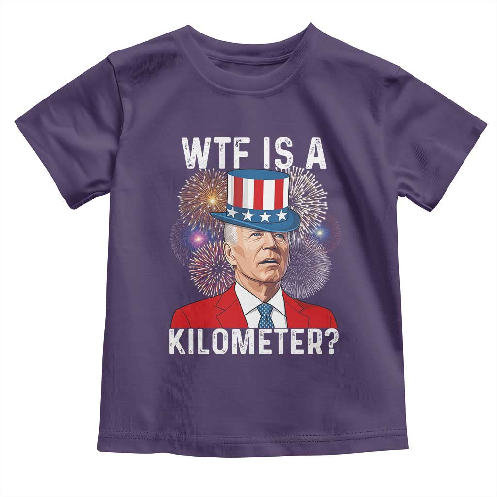 WTF is A Kilometer Toddler T Shirt Funny 4th of July